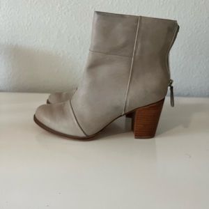 Neutral (tan/grey) Booties Size 8